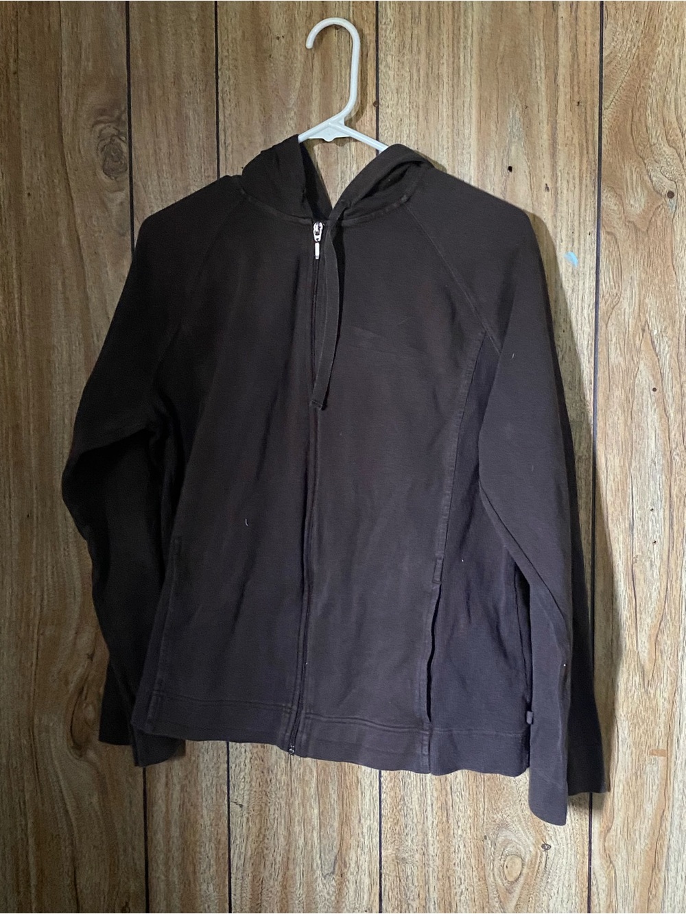 Liz Claiborne Men's Dark Brown Full-Zip Hoodie Jacket